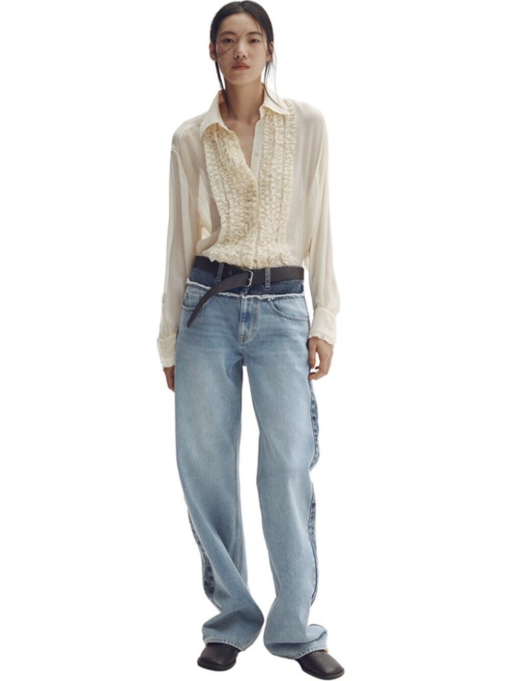 Stella McCartney x H&M Two-Tone Straight-Leg Jeans EU 38/ US 6